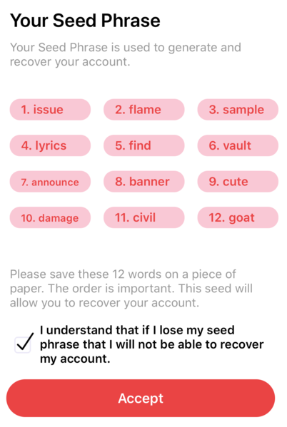What Are Crypto Currency Wallet Seed Words? Seed Words are a set of maybe 12 or 24 words that you can use to restore your wallet if it is lost or damaged. The seed words are created using a series of alphanumeric characters. Posted on 'What Is Crypto Currency'. HEXucation.com original image from https://commons.wikimedia.org/wiki/File:Creating-Atala_PRISM-crypto_wallet-seed_phrase.png