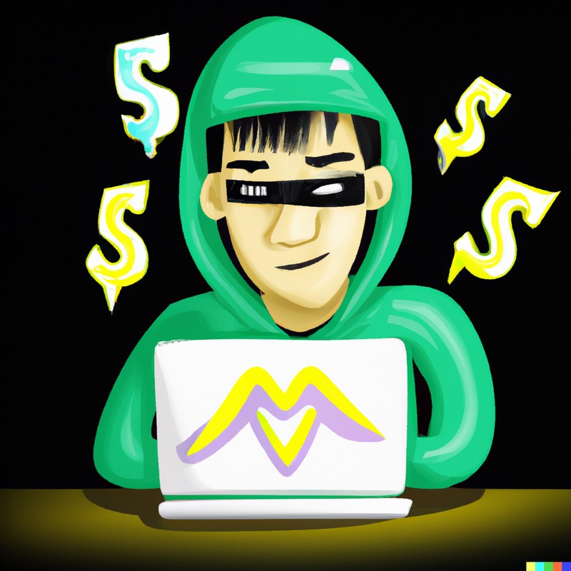 What Are Scams - Online Scams - HEXucation.com - digital art of a modern online scammer