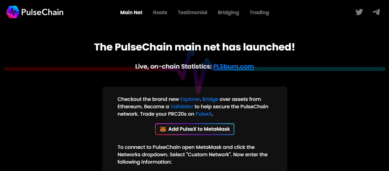 Pulsechain launch news